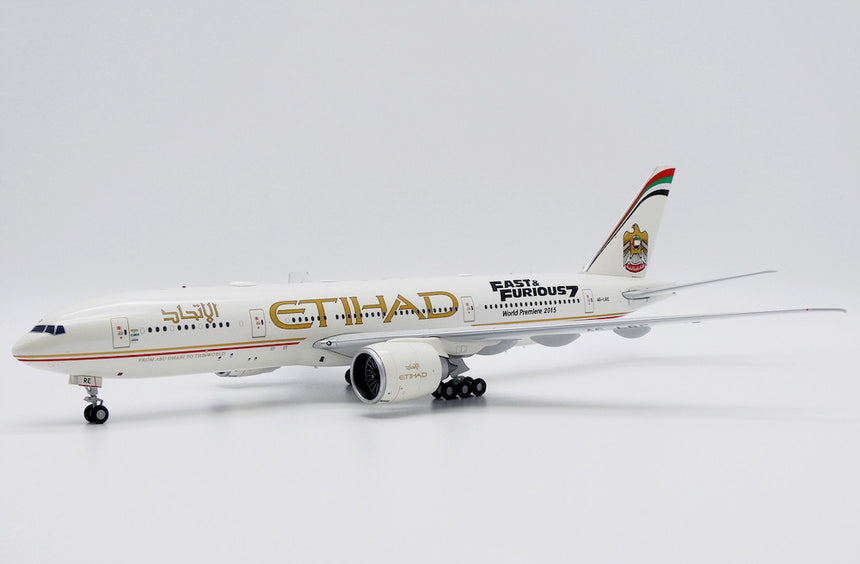 JC Wings Etihad Airways Boeing 777-200LR (A6-LRE) "Fast & Furious 7" 1/200 Aircraft Scale Model