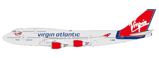JC Wings Virgin Atlantic Boeing 747-400 "Tinker Belle" (G-VBIG) 1/200 Scale