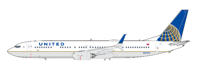 JC Wings United Airlines Boeing 737-900ER (N37437) 1/400 Scale
