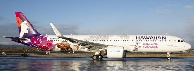 JC Wings Hawaiian Airlines Airbus A321NEO "Welcome, Voyagers" (N208HA) 1/400 Scale