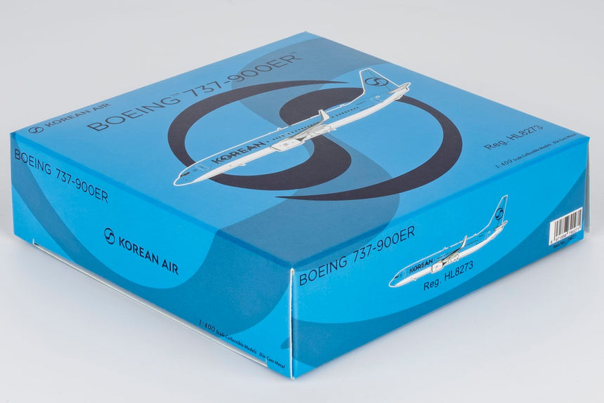 NG Models Korean Air (2025's livery) Boeing 737-900ER/w HL8273 1/400 Aircraft Scale Model