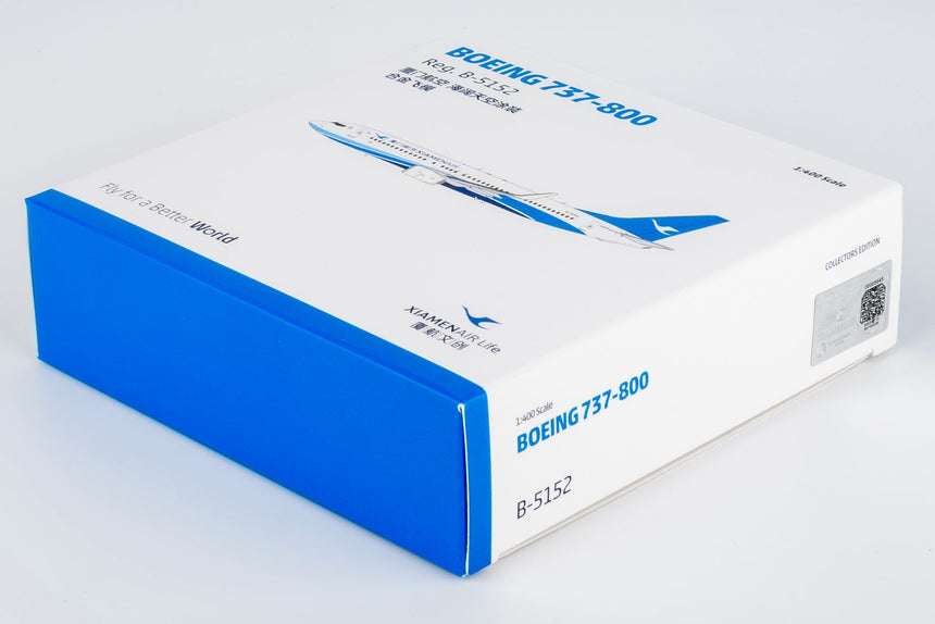 NG Models Xiamen Airlines (current colors 海阔天空涂装) Boeing 737-800/w B-5152 1/400 Aircraft Scale Model
