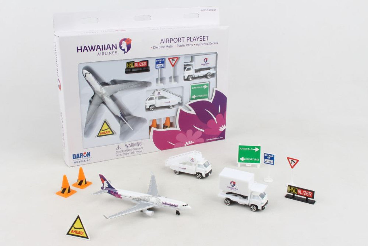 Premium Planes Hawaiian Model Airport Playset Toy PP-RT2431