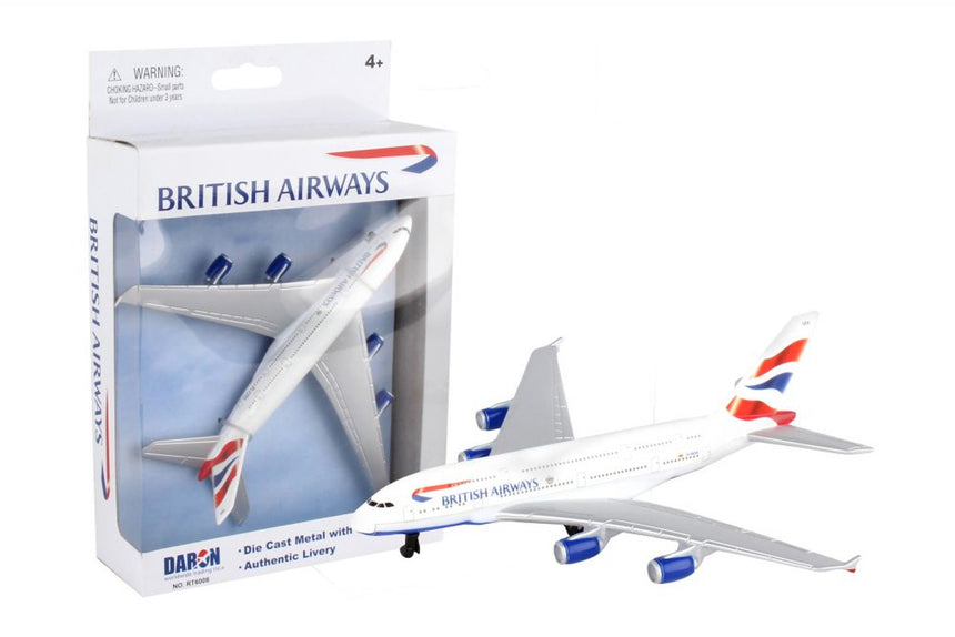 British Airways Airbus A380 Airplane Model Toy