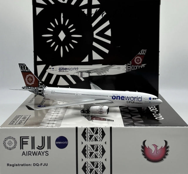 Phoenix Fiji Airways Oneworld Airbus A330-200 DQ-FJU 1/400 Aircraft Scale Model