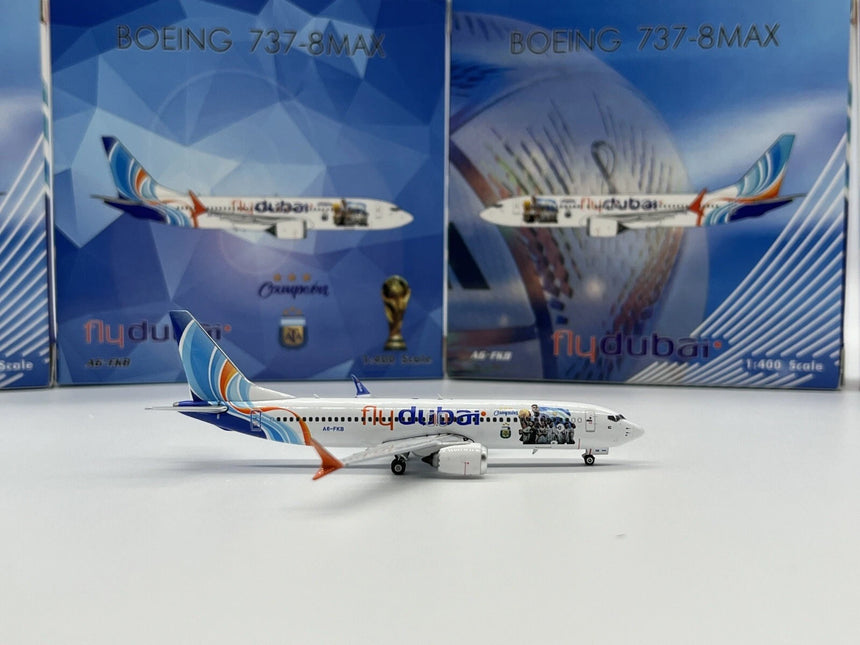Phoenix FlyDubai Boeing 737-800Max A6-FKB 1/400 Aircraft Scale Model