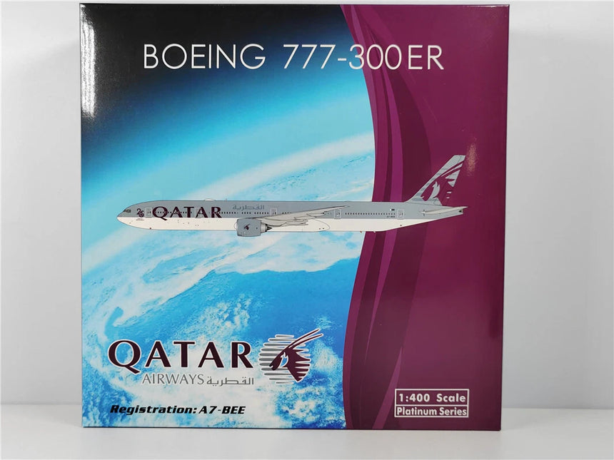 Phoenix Qatar Airways "25 Years of Excellence" Boeing 777-300ER A7-BEE 1/400 Aircraft Scale Model