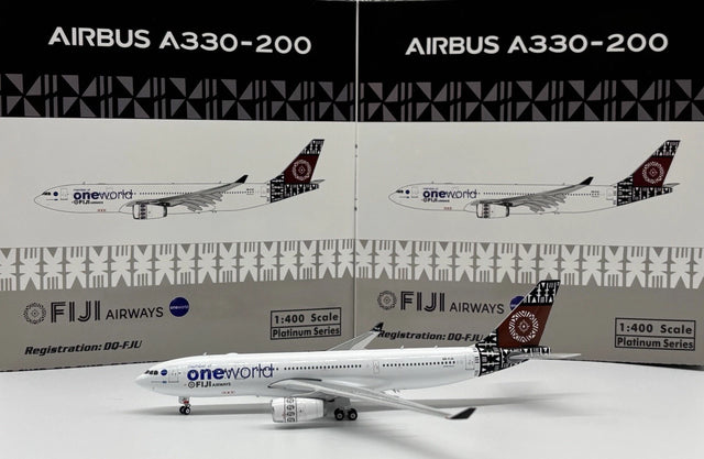 Phoenix Fiji Airways Oneworld Airbus A330-200 DQ-FJU 1/400 Aircraft Scale Model