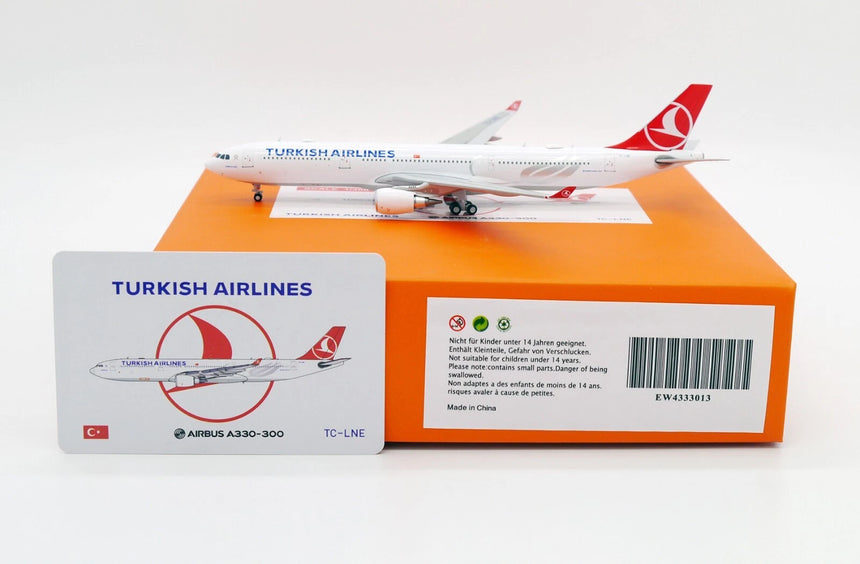 JC Wings Turkish Airlines Airbus A330-300 TC-LNE 1/400 Scale Model