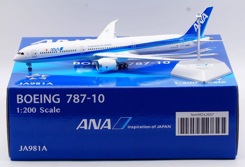 SQ Wings ANA Boeing B787-10 JA981A 1/200 Aircraft Scale Model