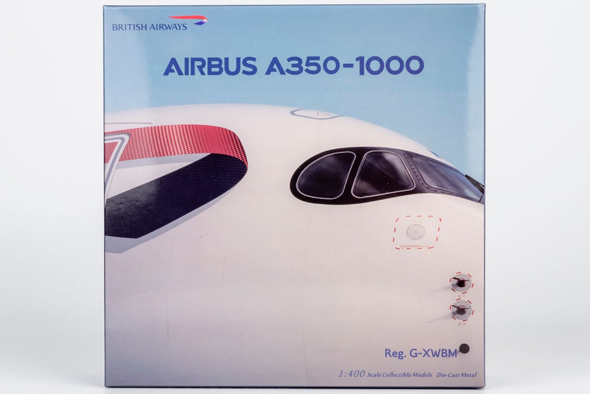 NG Models British Airways Airbus A350-1000 G-XWBM 1/400 Aircraft Scale Model